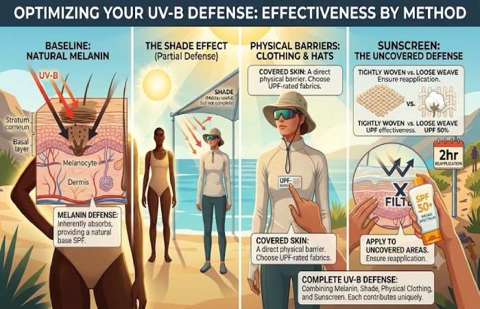 what protects humans from harmful uv-b _