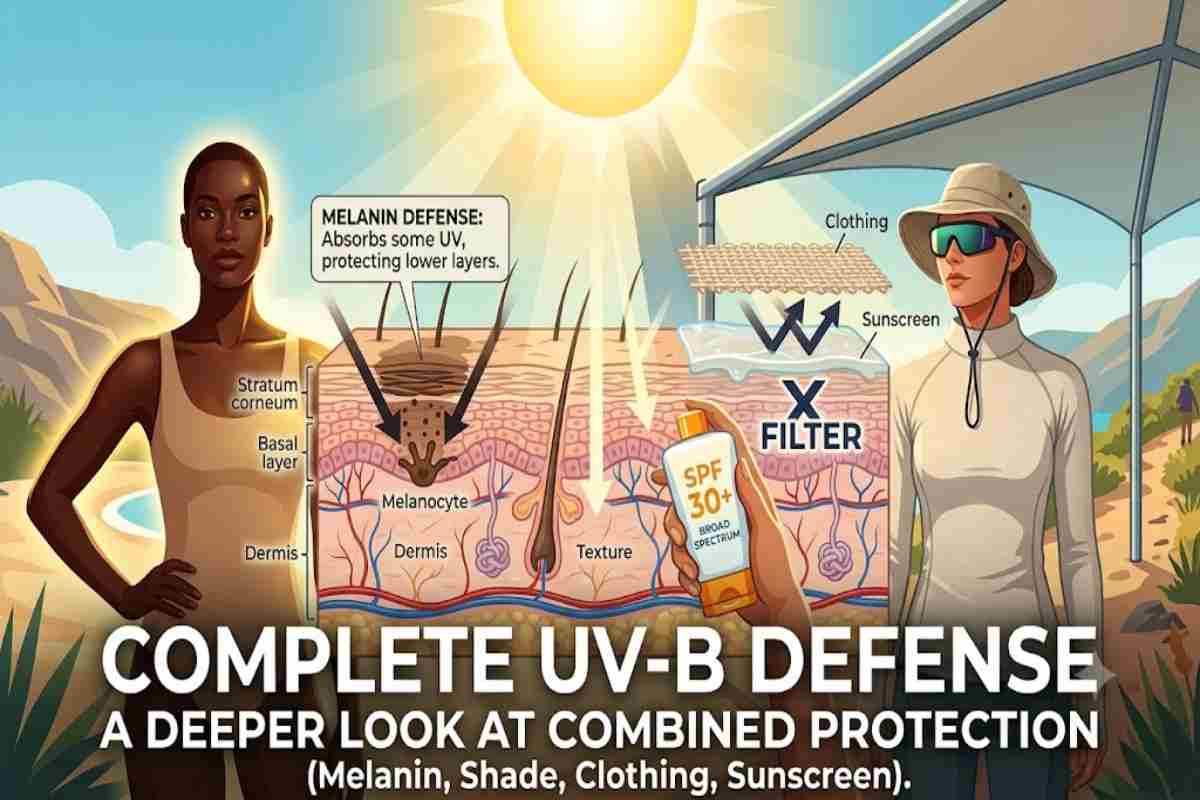 what protects humans from harmful uv-b rays